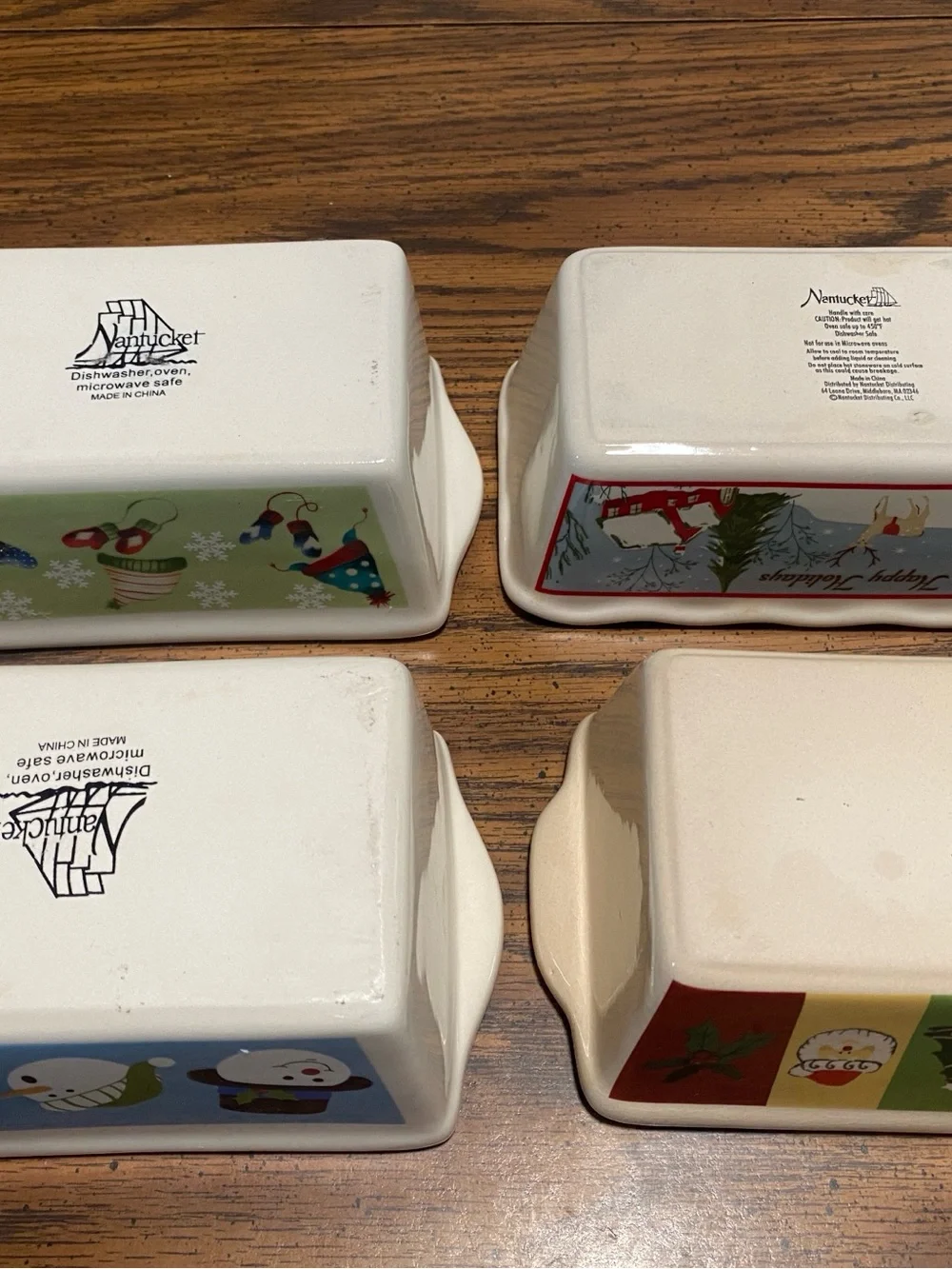 Nantucket dishes includes snowman